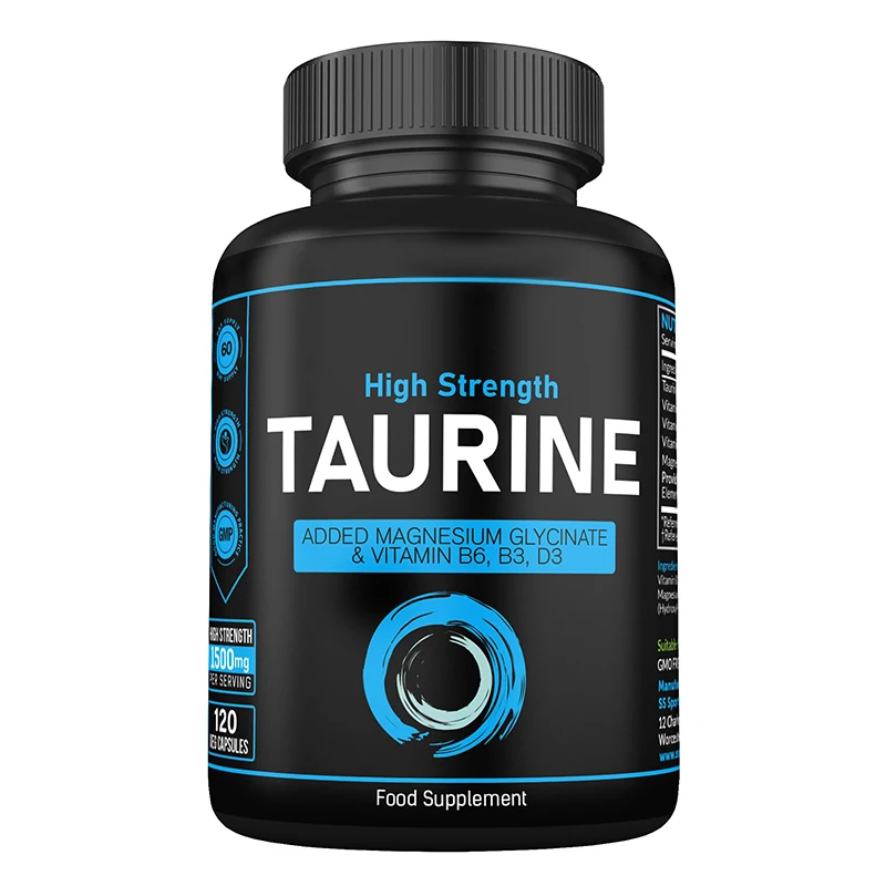China Wholesale Natural Food Additives Amino Acid Raw Material Taurine Powder Quality Guaranteed Supplement Ingredient Capsules