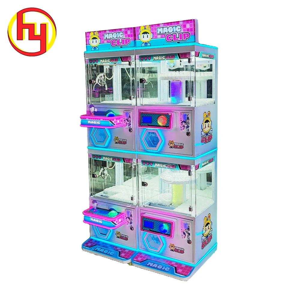 2 Player Full Metal Toy Crane Claw Machine/Double Players Claw Crane/Gift Doll Vending Game Claw Machine