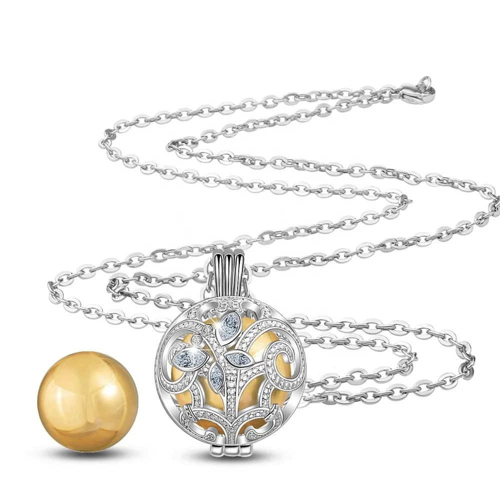 Wholesale Harmony Chime Baby Mexican Bola Musical Ball Angel Caller necklace