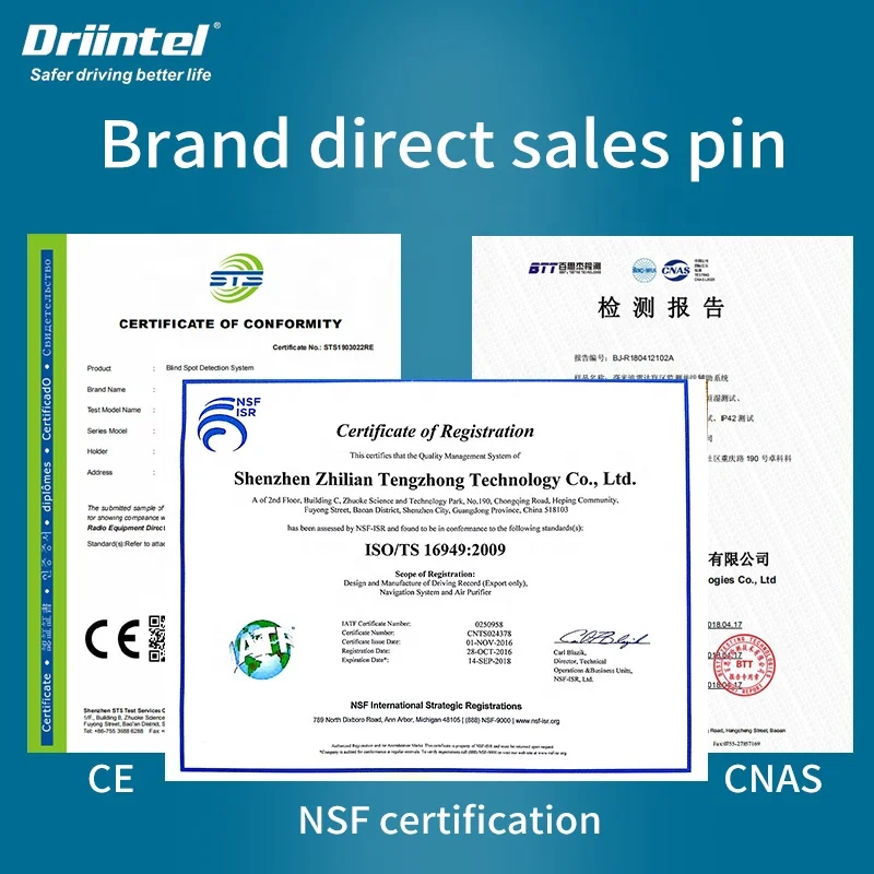  Миллиметровый волновой радар Driintel система обнаружения слепых зон BSD BSA BSM микроволновый мониторинг сменная полоса