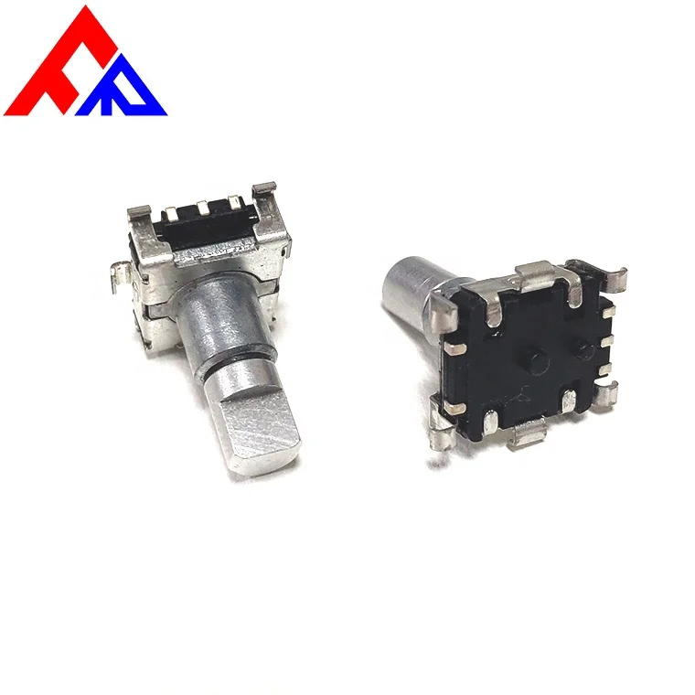 EC11 SMD 5 pin 6mm metal D-axis knurled shaft encoder 9 pulse 15 pulse 20 pulse rotary encoder