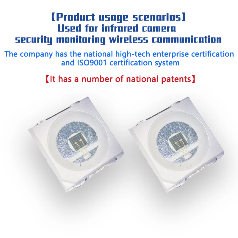 Лидер продаж 5050 SMD Светодиодная лампа высокой мощности 810 нм 830 850 940 ИК светодиод 950 3 Вт