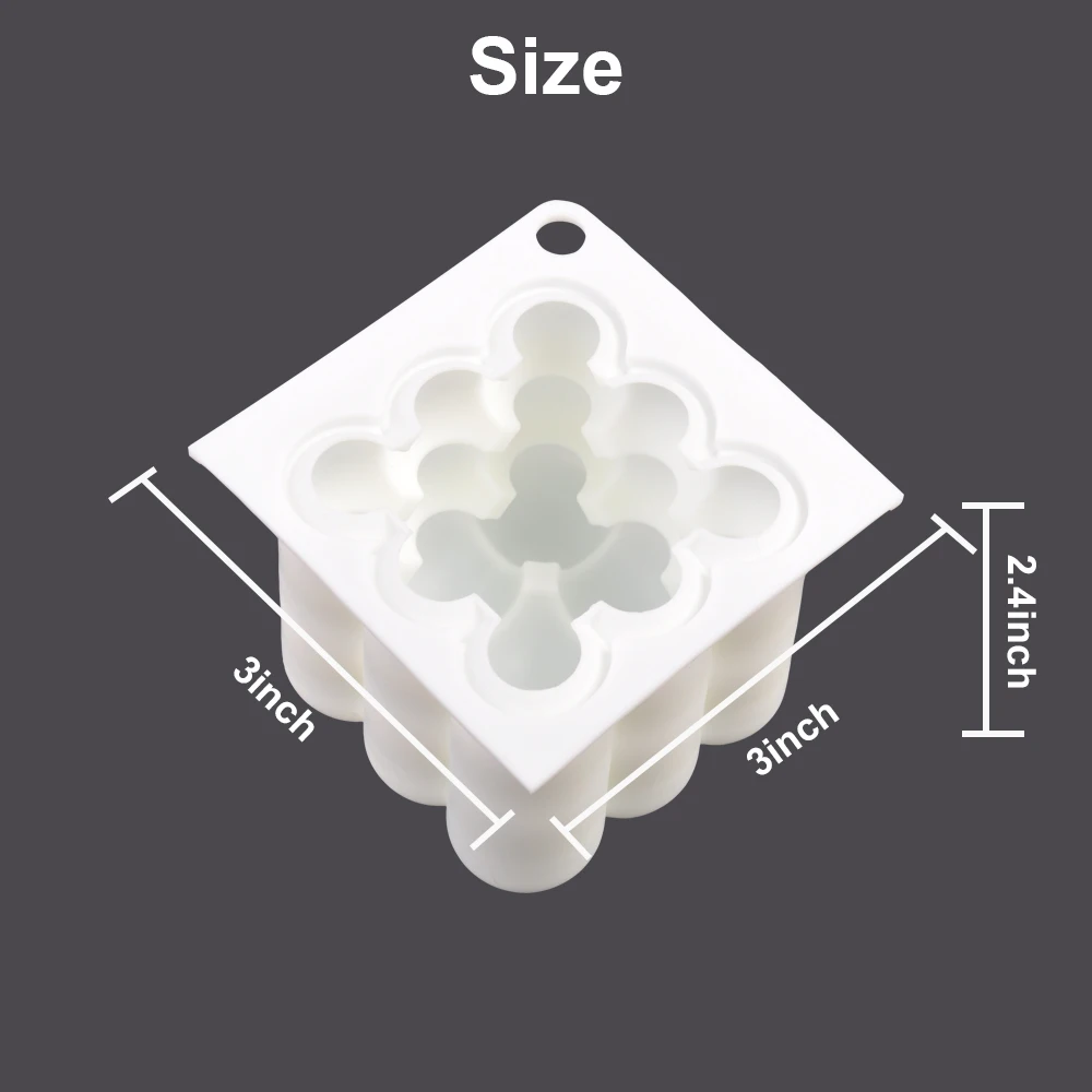 3D Bubble Candle Making molds Silicone Unique DIY Candle Molds for Candle Making