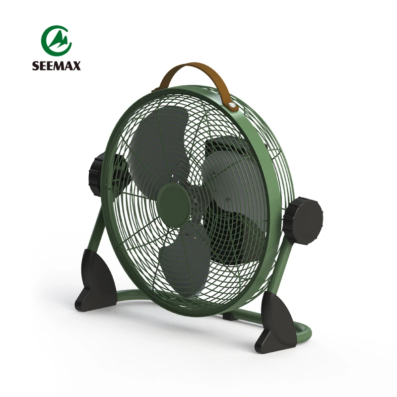 Изготовленный На Заказ цветные переносные штативы для ретро DC умный электрический 12 дюймов перезаряжаемый напольный вентилятор