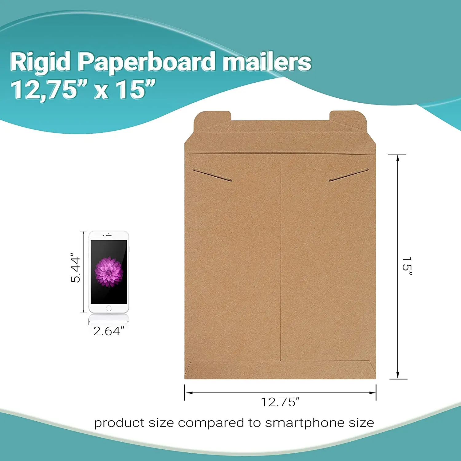 Kraft Chipboard envelopes Locking tab Closure Rigid Paperboard mailers No Bend documents Photos Diplomas Ideal for CD VD booklet