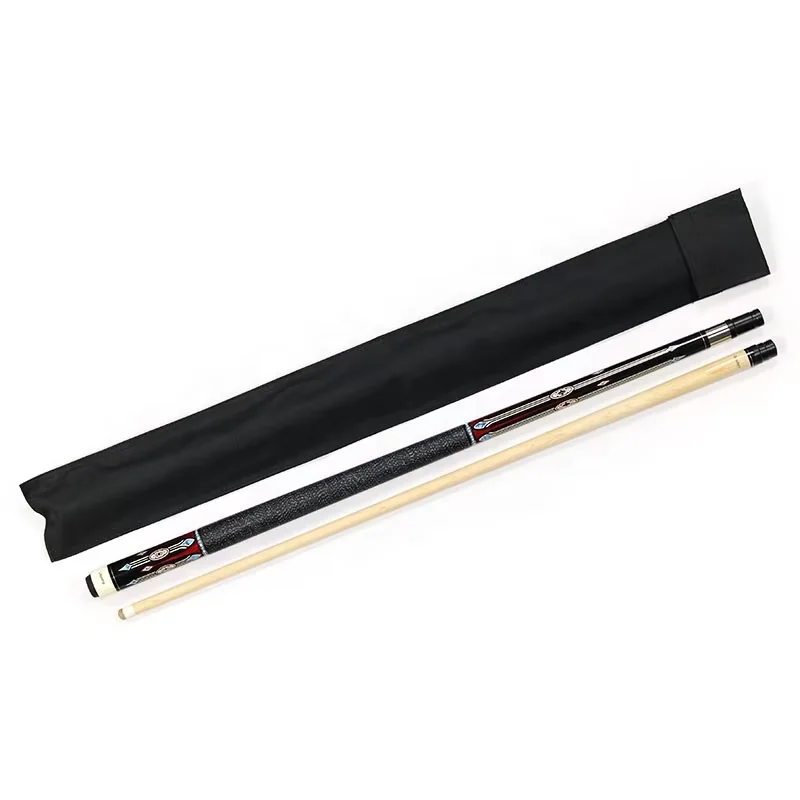 TQG-150 Pool Game Billiard Kit 1PC Uni-Lock Maple Cue Stick 1PC Canvas Bag Carbon Fiber Ash Material 9mm Brass Tip Steel Joint