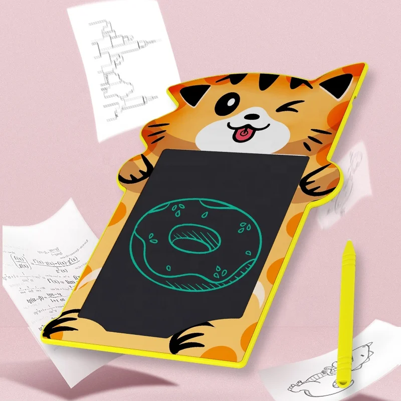 Hot sale LCD 8.5 inch kids cartoon cat Lcd Magic Drawing Board sketch writing pad drawing tablet