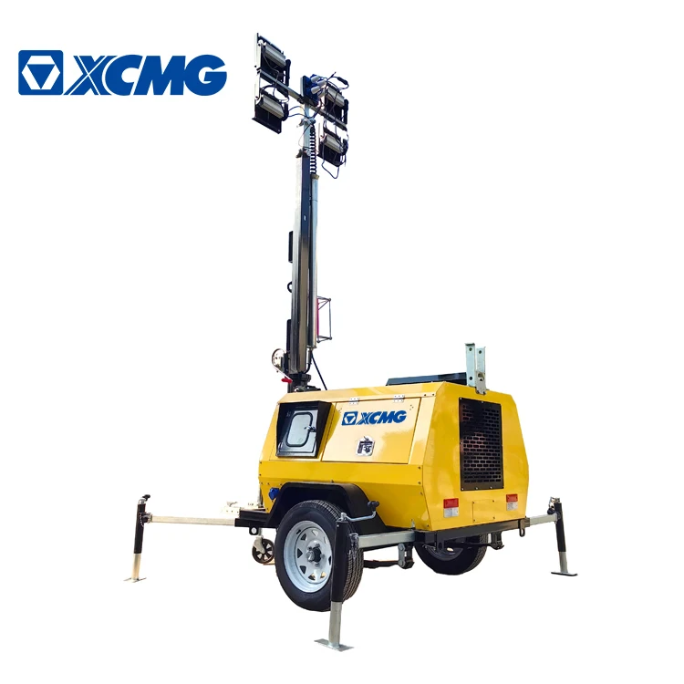 XCMG Official Diesel Generator Light Tower 9m LED Metal Halide Lamp Lighting Tower for Sale