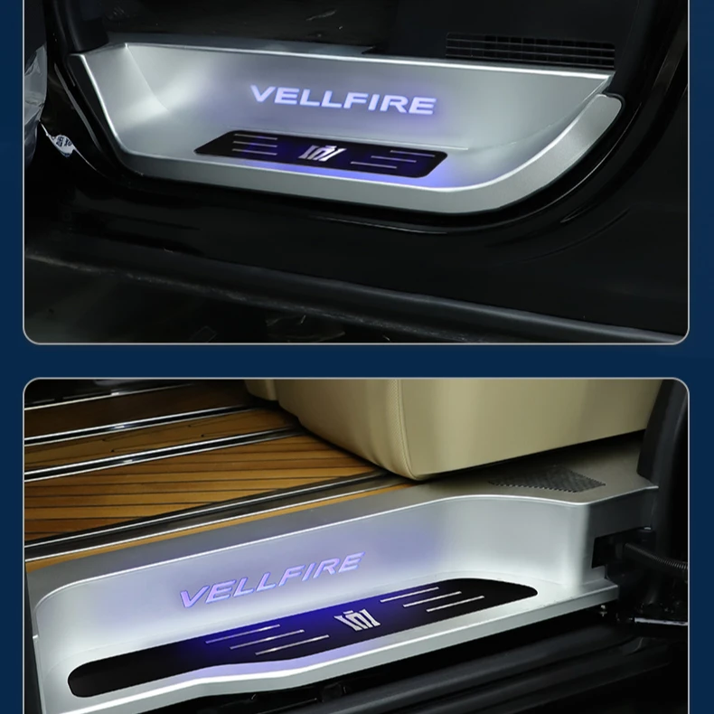 Car door sill strips for interior and exterior trim door screed pedals for Hyundai H1 Vito, v-class