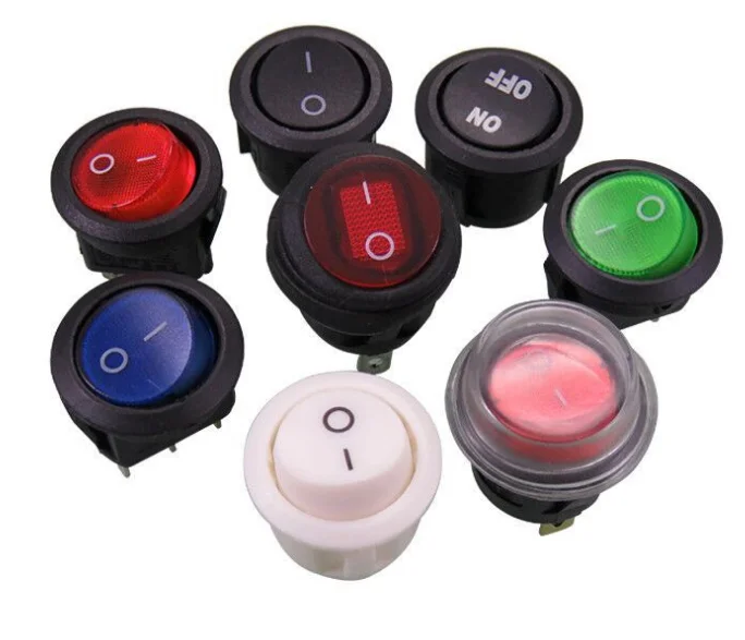 Waterproof 16A 250V 20A 125V AC 6 Pins 3 Position ON Off ON DPST Blue LED Light Illuminated Rocker Toggle Switch Boat Or Car