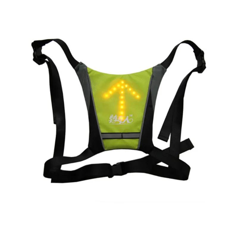 Breathable Outdoor Sports Vest LED Turn Light Running Reflective Safety Vest Traffic Work Security Safety LED Vest