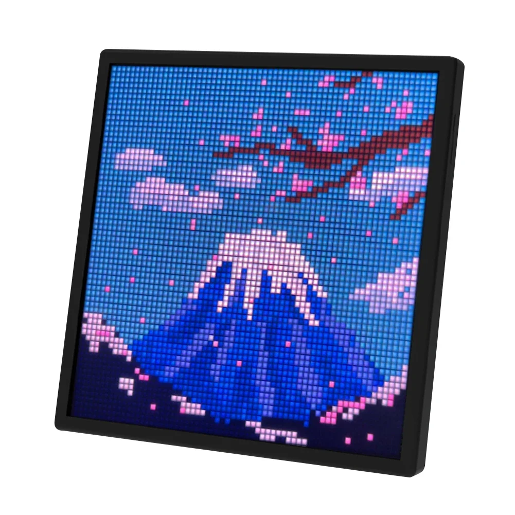 LED Pixel Smart Screen Popular-Compatible Pixel Display Frame APP Control Digital Pixel Photo Frame for DIY Game Room Decor