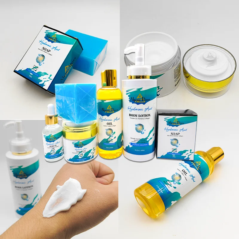 Private Label Natural Organic Skin Care Products Hyaluronic Acid Anti-Aging Improvement Pigmentation Korea Skin Care Set