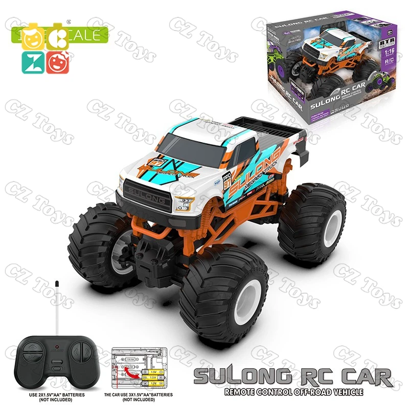 Aamzons Hot Sale 1:16 RC Monster Truck  2.4GHz All Terrain Car for Kids Off Road RC Truck For Boy Christmas Birthday Gift