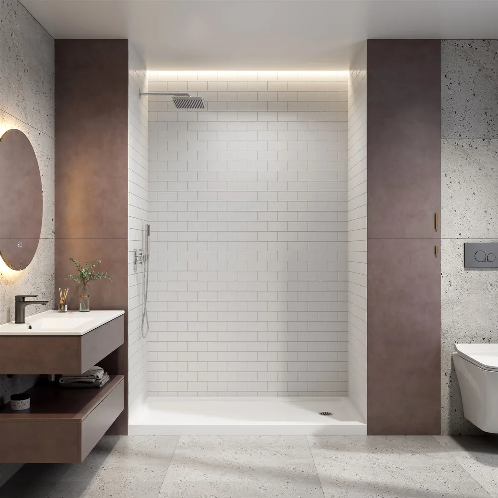 Good quality Classic hotel SMC shower wall panel shower surround