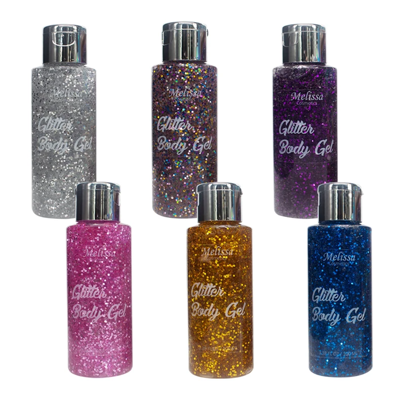 100ML Super Sparkly Cosmetic Chunky Sparkling Eyeshadow Body Glitter gel