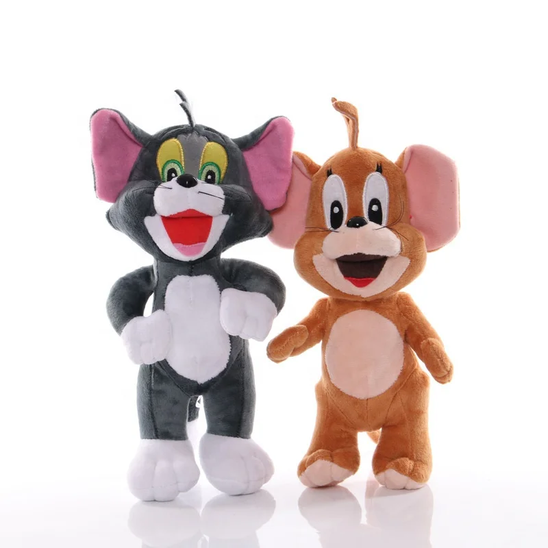 Wholesale customized hot sale cartoon characters cute cat and mouse tom & jerry soft gifts for kids