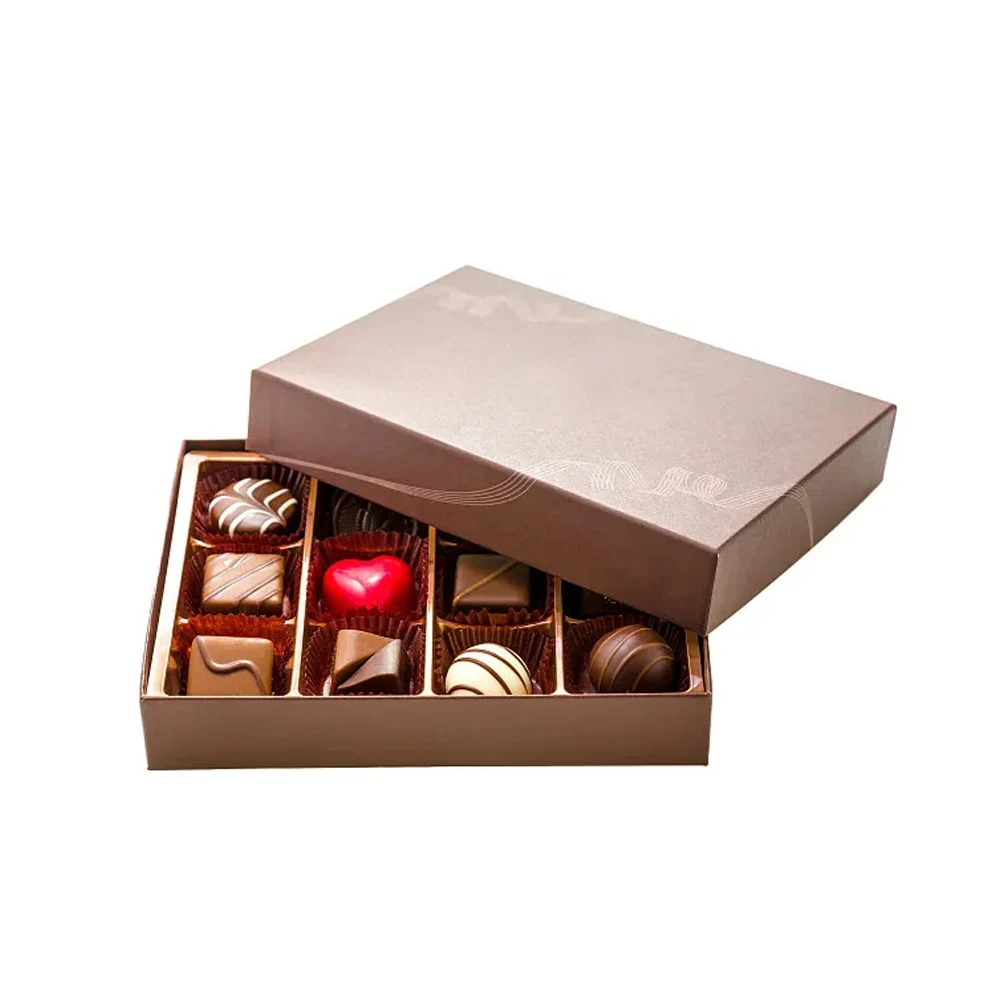 Рождественская упаковочная бумажная коробка HENGXING для конфет и шоколада из двух предметов, подарочные коробки с розами на День святого Валентина