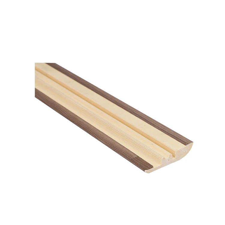 China WPC Plastic Decorative Reducer Baseboard Moulding