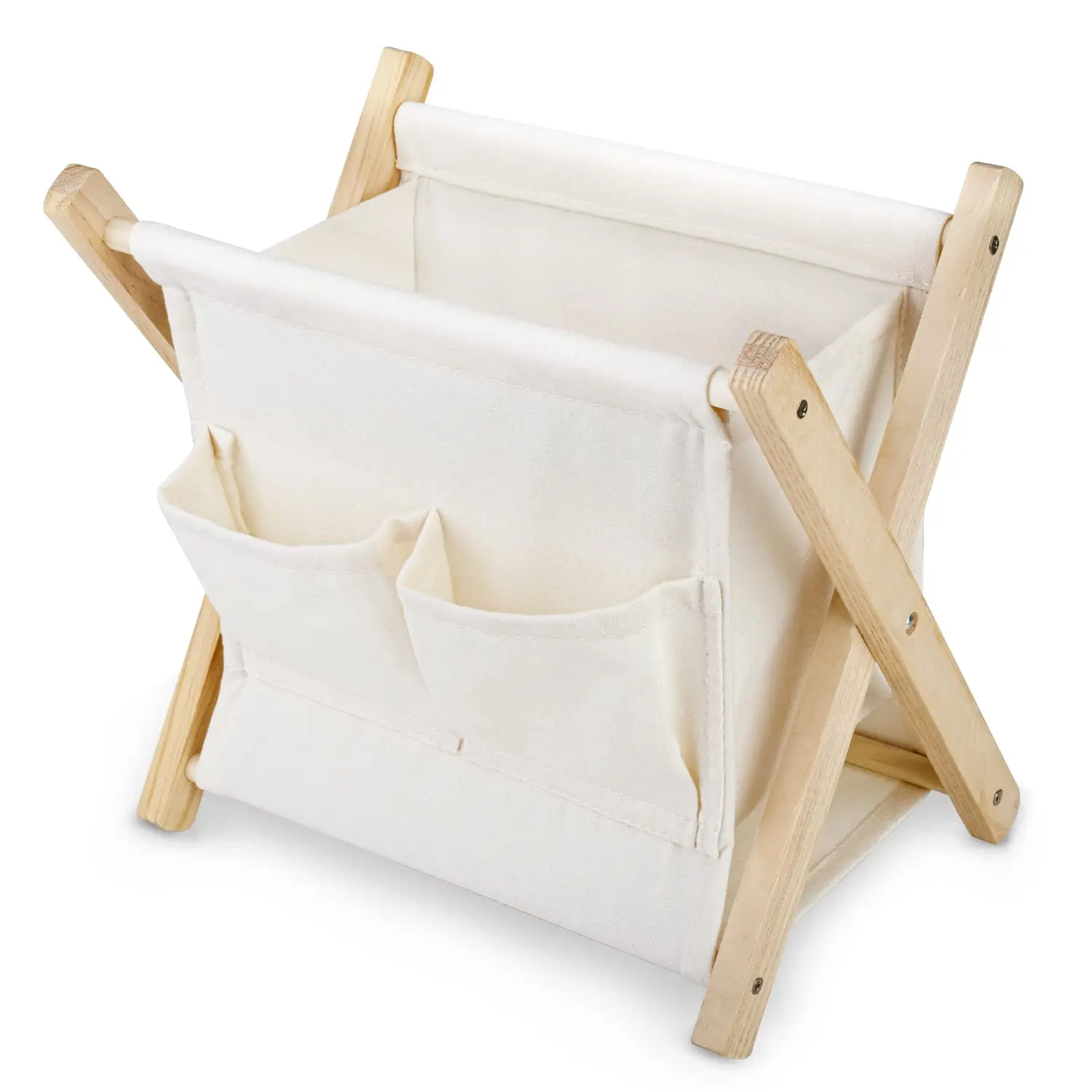 Bohemian Magazine Rack Macrame Magazine Book Basket Magazine Holder  Organizer Cotton Basket for Home