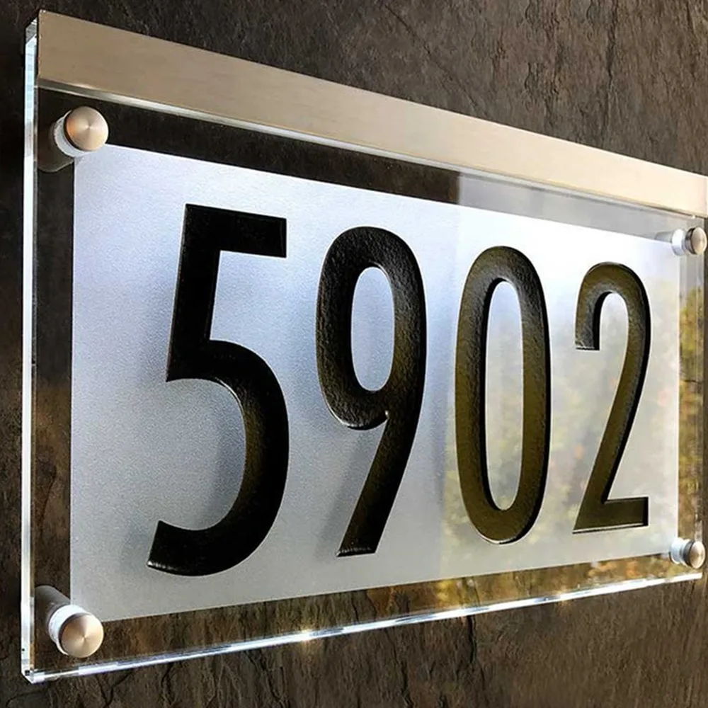 Wholesale acrylic door sign office room door number plate