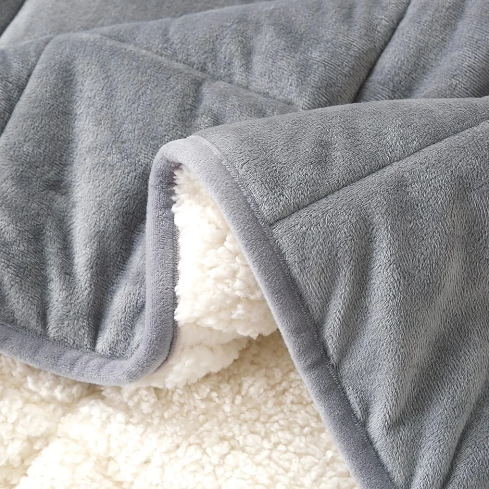 Factory wholesale15lbs weighted blanket single size 150cm 200cm weight 2kg blanket weighted blanket anxiety