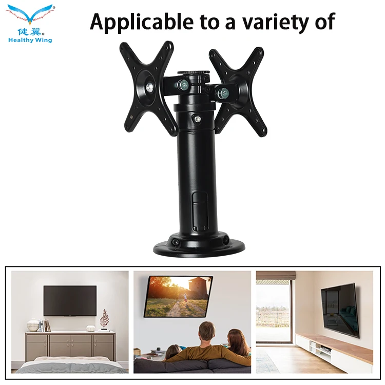 Height Adjustable Other Computer Accessories Aluminum Alloy Laptop Holder Stand And Lcd 2 Monitor Arm