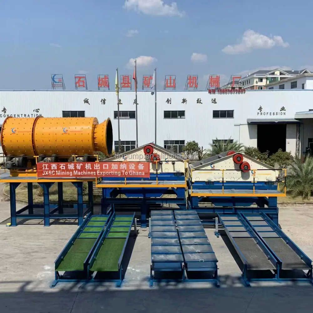 Mining Machinery Full Set Gravity Separation Equipment 100 Tons Hour Gold Washing Plant