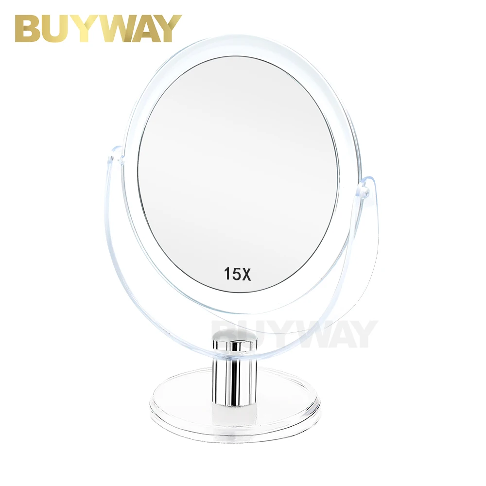 OEM 360Rotation Glitter Cosmetic Mini Double Sided 20X10X Magnifying Small Makeup Vanity Cute Pocket Hand Mirrors For Travel