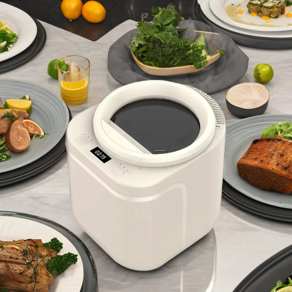 Electric Household Kitchen Composter Garbage Disposal Removable Food Waste Processor ABS Material Grinding Continuous Air Switch