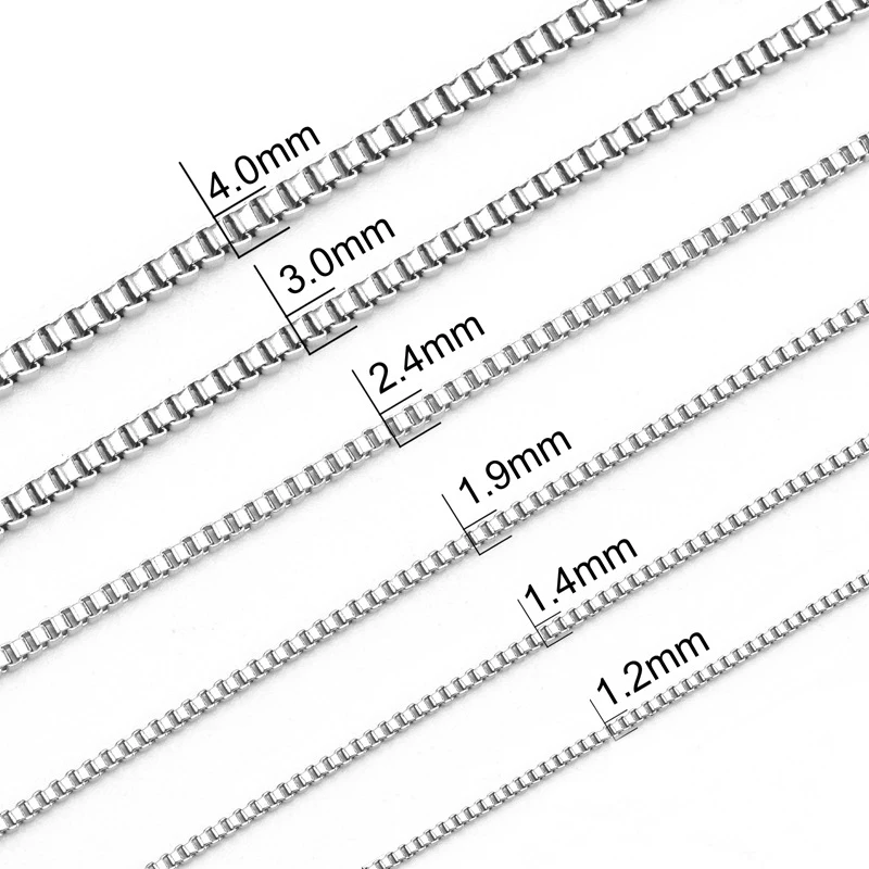 316L Stainless Steel High Quality Chain Necklace Box Chain