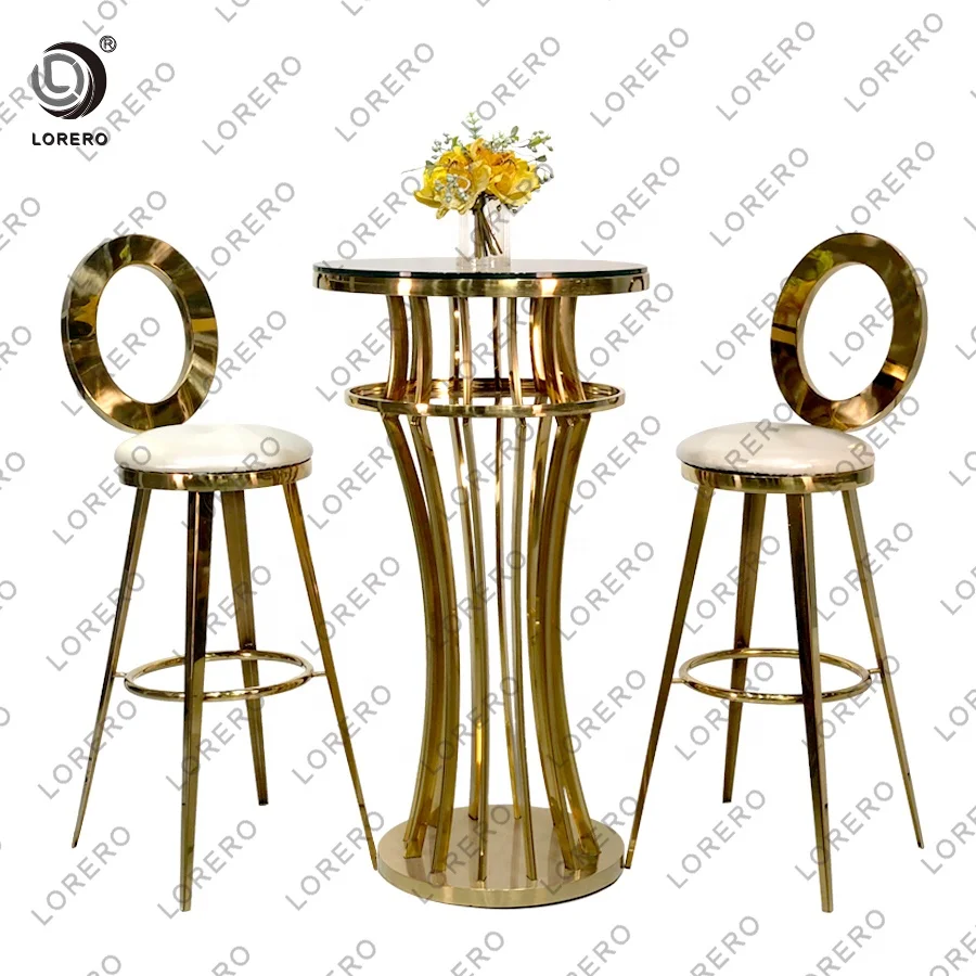 Banquet hotel party stainless steel wedding bar table