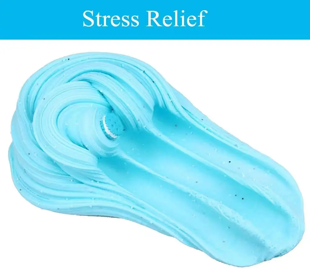 Флаффи-слайм 60 мл, игрушка из полимерной глины, добавка, мягкий легкий Пластилин для слайма, жвачка антистресс