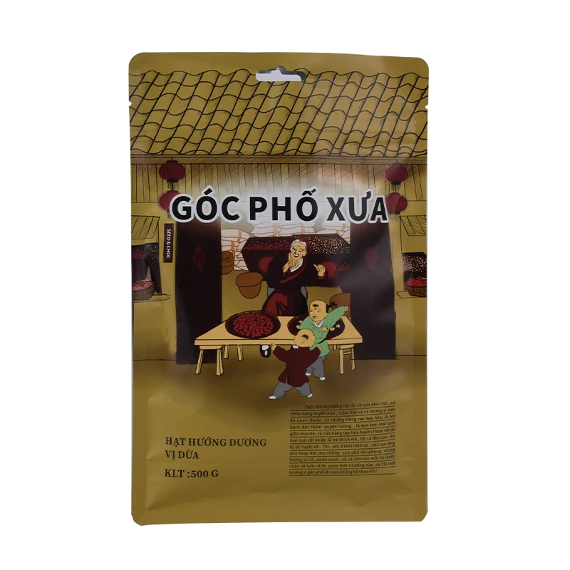 Custom Dried Food Snack Melon Seeds Packaging Bags with Logo