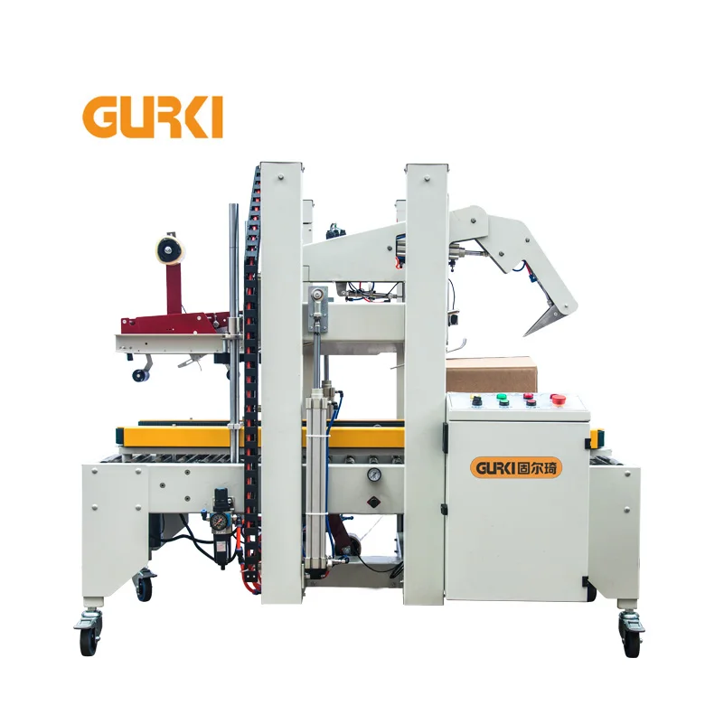 Auto Box Taping Case Carton Sealer Packing Machine Automatic Flaps Folding Carton Sealing Machine