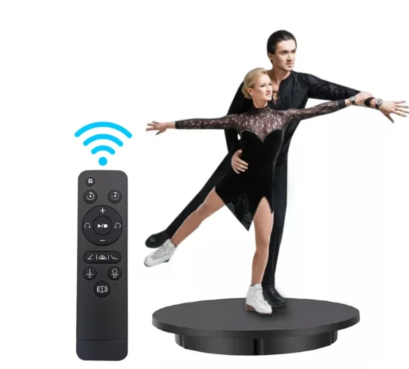 60CM Electric Rotating Turntable 3D Scanning Photography Display Stand Remote Control Speed Direction Load 100KG