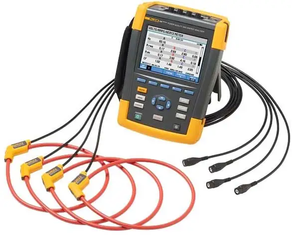 Flexible current probes AC output power and DC input power Fit tightest place Fluke 435 power quality and Energy analyzers