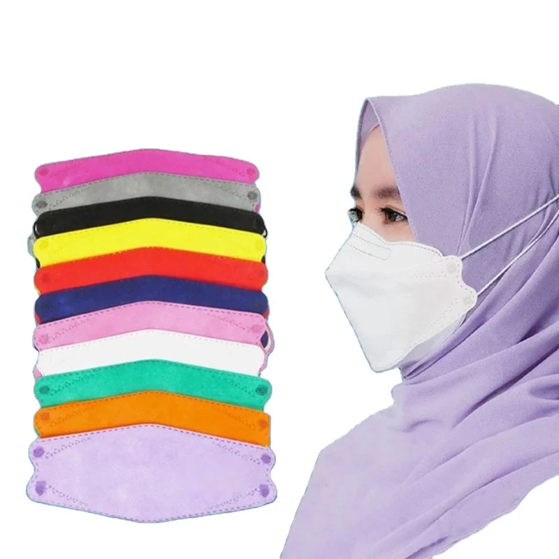 Kf94 Hijab Face Mask Muslim headwear cross ear band color kn94 face mask