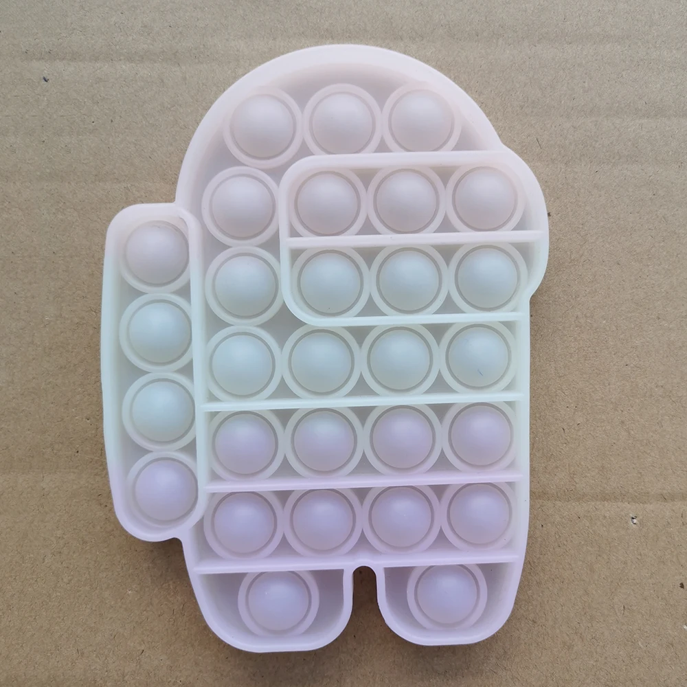 
Push Bubble Pop Fidget Toy Rainbow Circle Square Hexagon Popper for Autism Special Needs Poppet Sensory Fidget Toys 