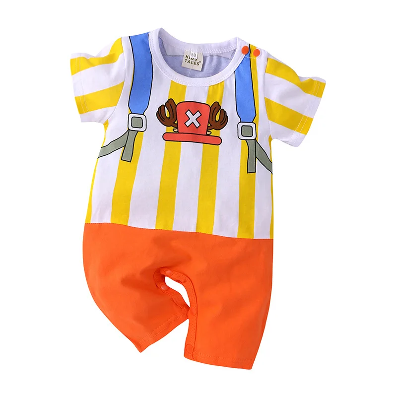 Baby Clothing Wholesale Baby Anime Cartoon Romper Summer Clothes Newborn Outing Clothes