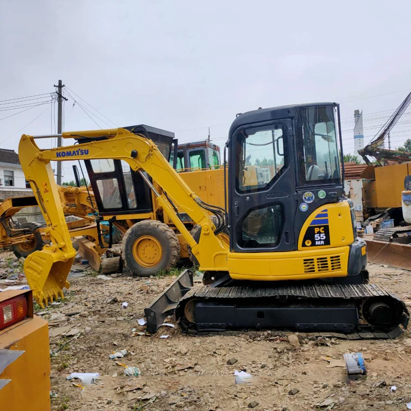 Hot selling 5.5ton mini used PC55 excavator for home
