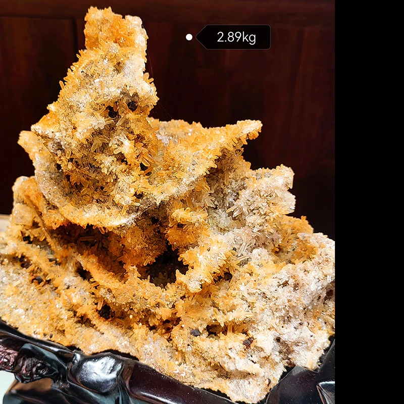 Wholesale Natural Dark citrine cluster pyrite high quality sichuan citrine cluster for decoration