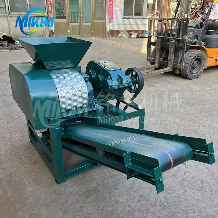 2t/h Mineral Powder Compression Ball Press Machine Metal Ore Powder Ball Making Equipment 5.5kw Coal Slurry Ball Press Machine