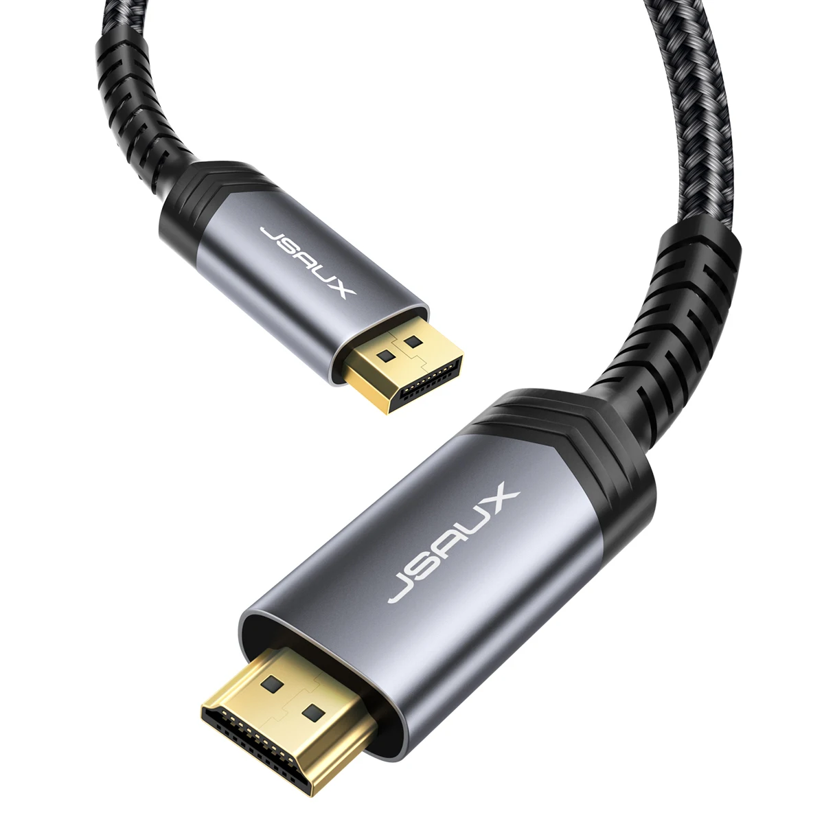 JSAUX 2K@144Hz, 1080P@144Hz,4K@60Hz DisplayPort Cable Eyefinity Multi-Display for TV, Monitor, Display -Red