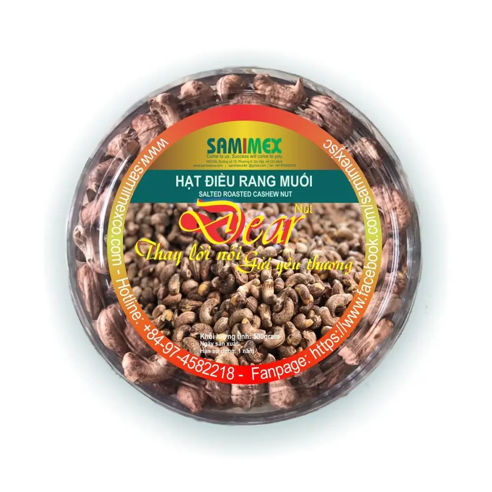 
OEM packing roasted and healthy foods SALTED CASHEW NUTS KERNEL 
