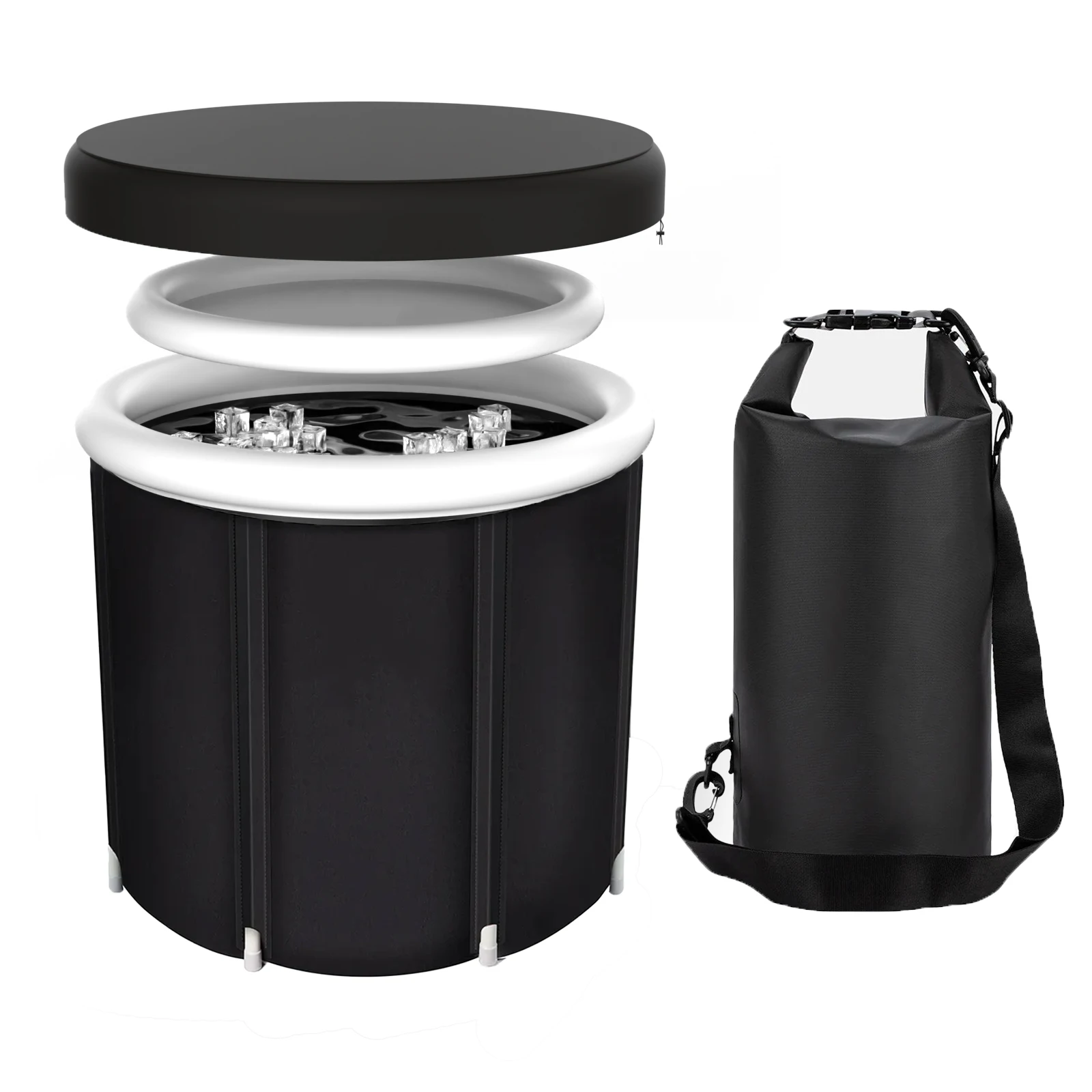 Wholesale large size  ice bath recovery for adults portable  inflatable outdoor ice bath tub