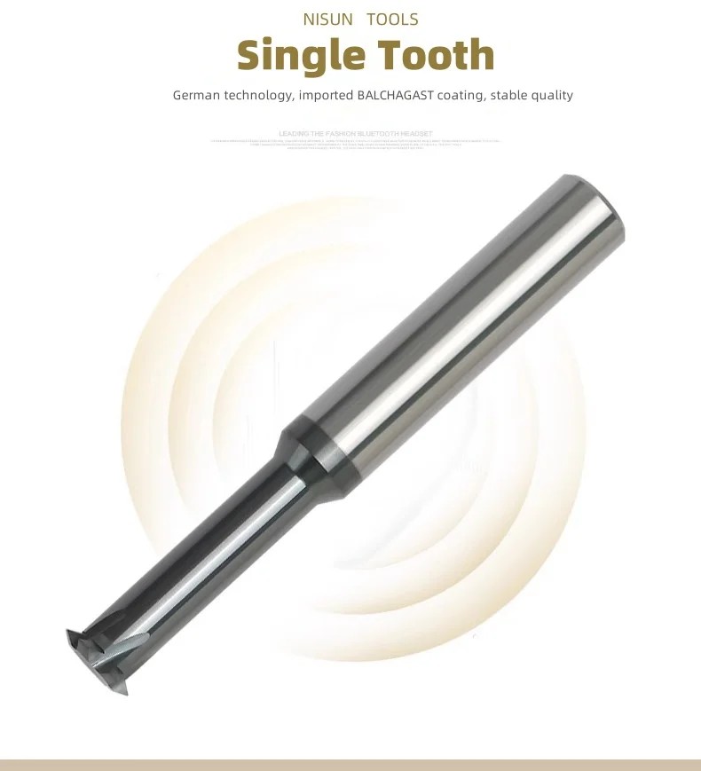Tungsten Steel Single Tooth Thread Milling Cutter Single Tooth Alloy Machining Center Metric