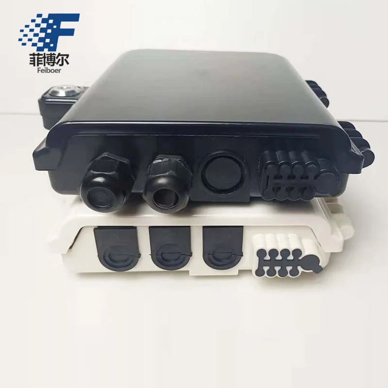 Fiber to home 8 12 24 core FTTH fiber optic distribution box Fiber optic splicing plastic box splitter termination box