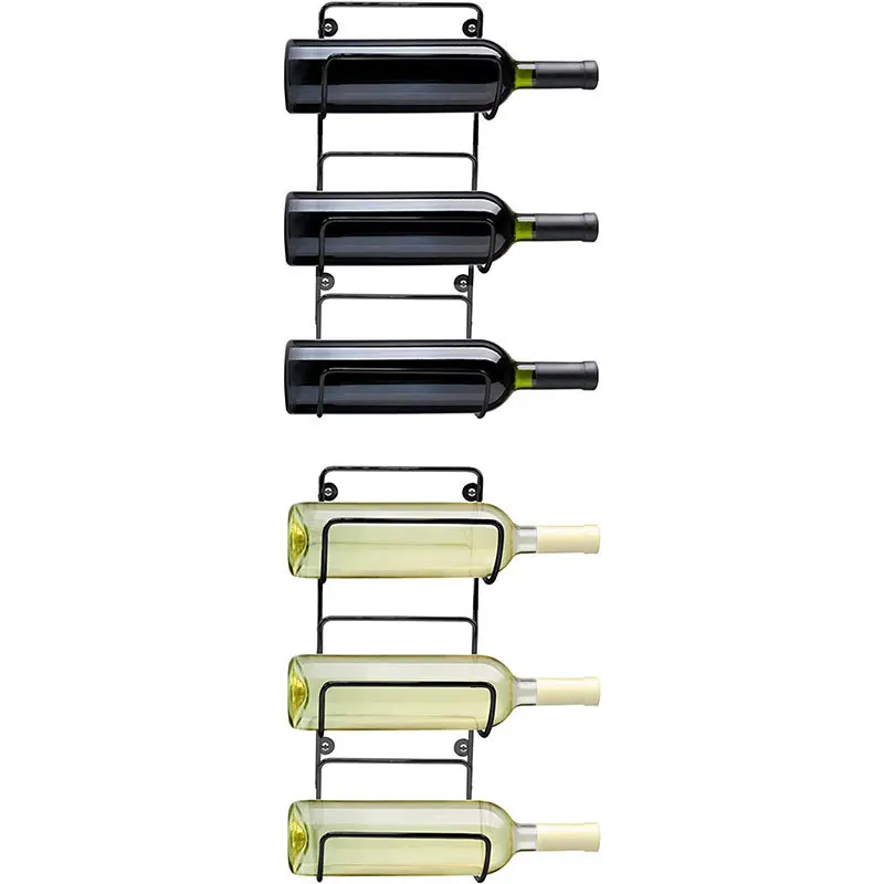 Wholesale Wall Metal Wine Display Rack Kitchen Racks And Holders Wine Holding Rack