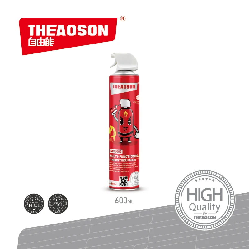 THEAOSON  Factory price High quality 600ml Mini Water based Spray Foam Fire Extinguisher Fire Stop Car Mini Fire Extinguisher